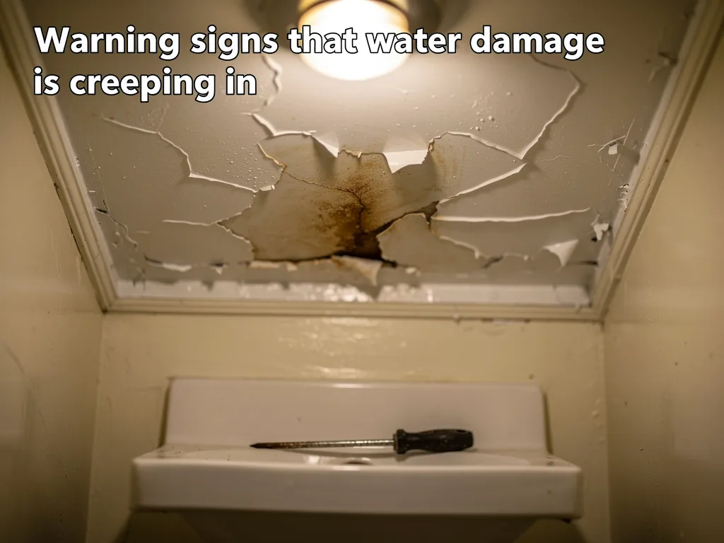 Warning signs that water damage is creeping in